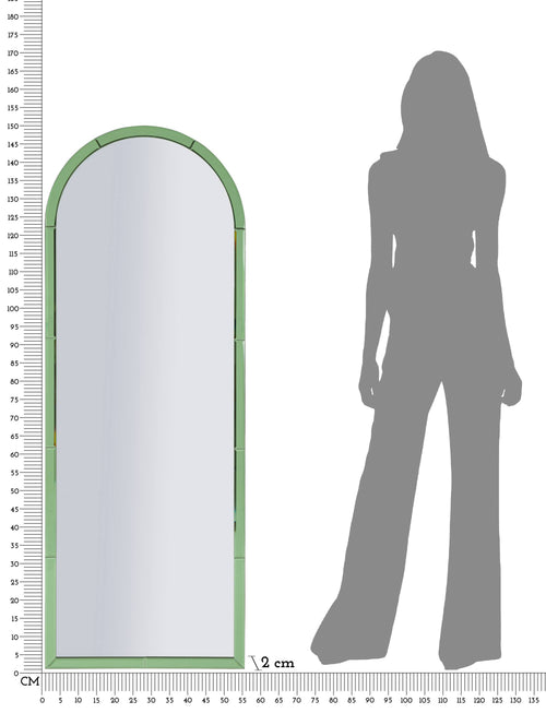 Mauro Ferretti wandspiegel - 55x2x150 cm - groen