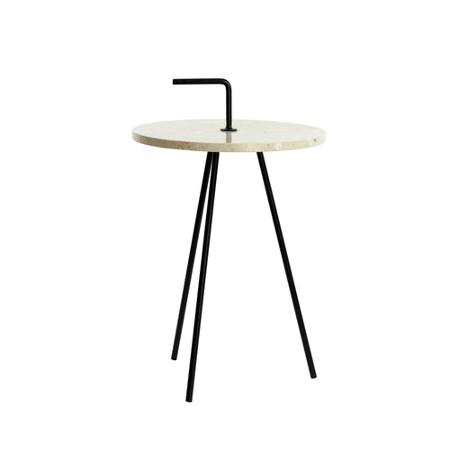 Light & Living bijzettafel Jobito - wit - Ø42cm - vtwonen shop