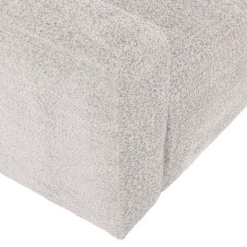 WOOOD 2-zits bank arm links Mojo Base - Wollig - Ecru - 74x185x97