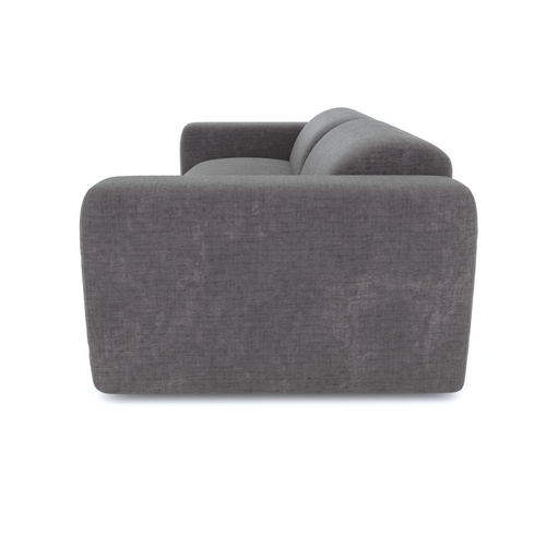 Sia Home - Bank MYRA - getextureerd fluweel grijs 205cm