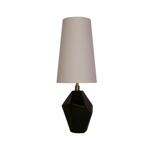 Searchlight Apex Ape1 Light Tafellamp, Antiek Messing Metaal Zwart Hars en Wit