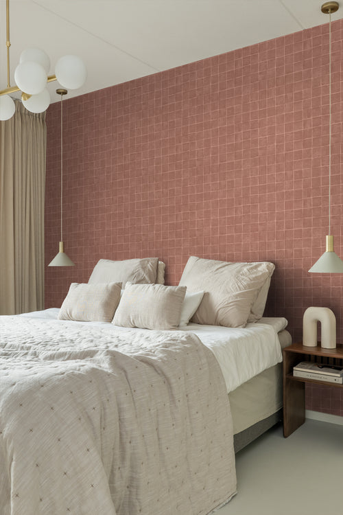 Origin Wallcoverings behang tegelmotief bruin - 50 x 900 cm - 348046 - vtwonen shop