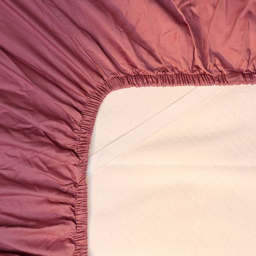 Coco & Cici - TENCEL Twill Hoeslaken Dusty Rose - 200x210x30