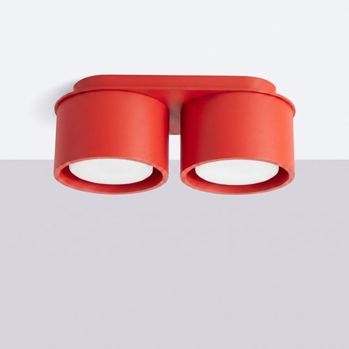 Sollux Lighting Plafondlamp MODO 2 rood Gx53 - 21x10x8cm