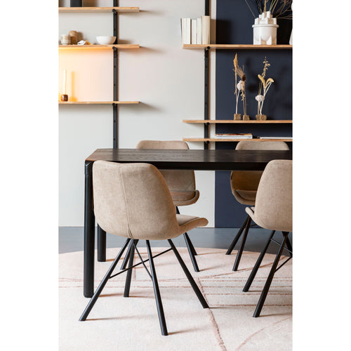 Zuiver Storm Eettafel 220x90 cm Hout Zwart - vtwonen shop