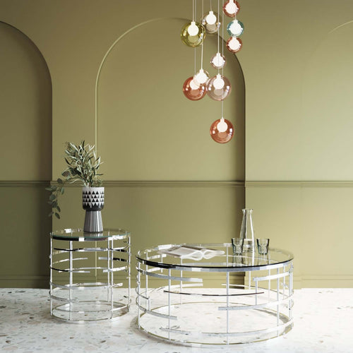 Kare Design Salontafel Jupiter Ø100cm zilver - vtwonen shop