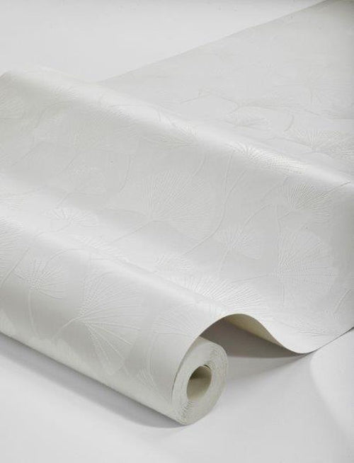 Borastapeter behang ginkgo bladeren grijs - 53 cm x 10.05 m - 660868 - vtwonen shop