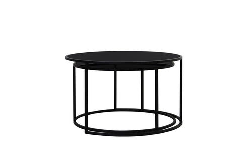 Light & Living tafel  - zwart - 75x75x44 cm