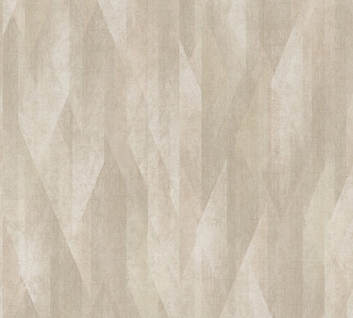 Livingwalls behang grafisch motief beige en bruin - 53 cm x 10.05 m - AS-391043