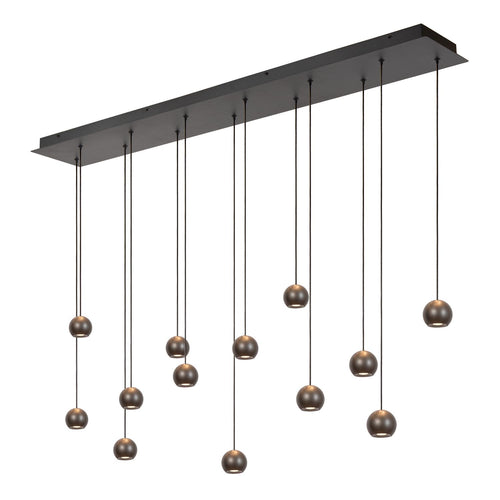 Lucide hanglamp MONTANA - Geïntegreerde LED - Grijs ijzer
