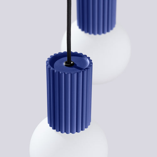 Sollux Lighting Hanglamp HALO 2P ultramarijn - 15x15x120cm