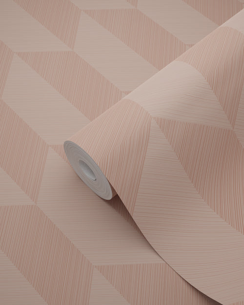 Origin Wallcoverings behang 3D-motief terracotta roze - 50 x 900 cm - 348033