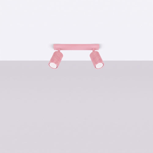 Sollux Lighting Plafondlamp KARBON 2 roze - 30x6,5x16,5cm