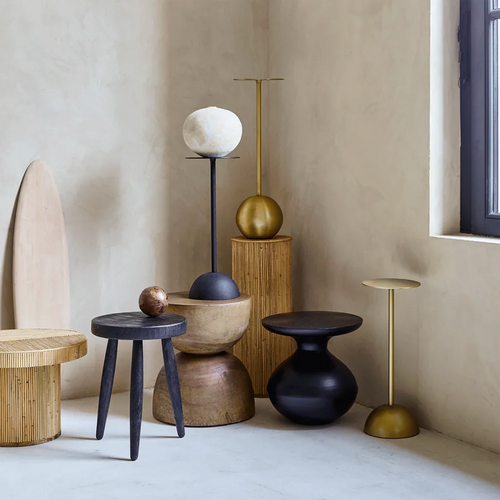Urban Nature Culture bijzettafel M, Gold - Ø 21* 66 CM
