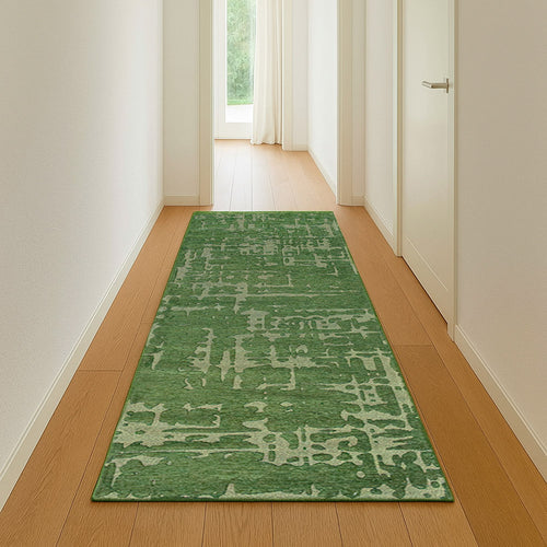 Ecorugs vloerkleed Perrier's Green - groen - 80x250cm