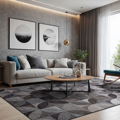 Lola&Moi vloerkleed Charcoal - bruin -240x340cm - vtwonen shop