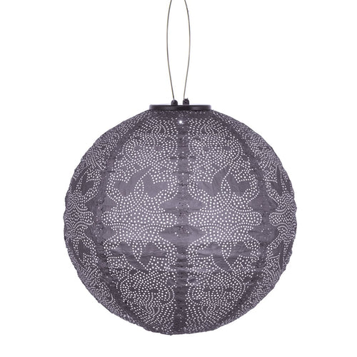 Lumiz solar lampion marrakesh rond - 30cm - paars
