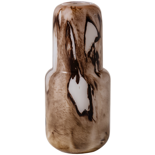 WOOOD vaas Monika - Handgevormd - Glas - Bruin - 36x16x16