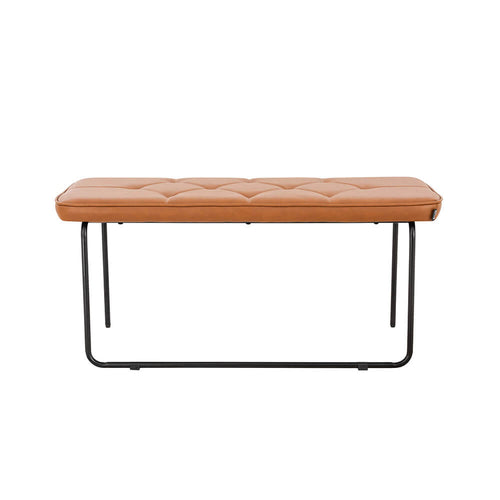 Home Deluxe Retro bank GINO - bruin/cognac