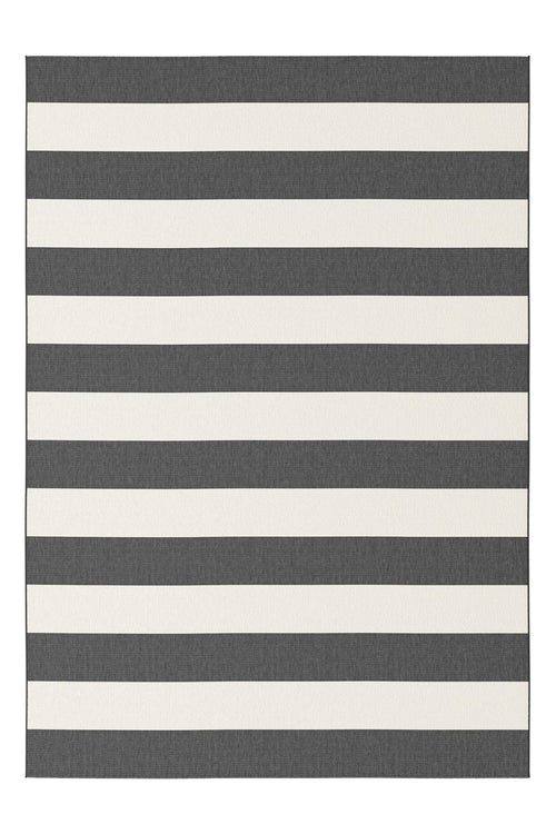 AFK Living vloerkleed Mykonos - voor binnen en buiten - zwart - 80 x 150 cm