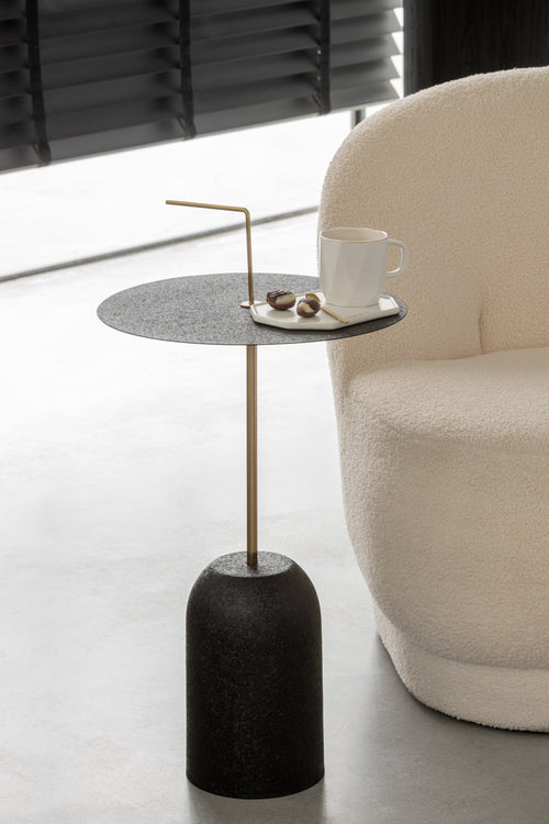 J-Line kop + schoteltje + lepeltje Moments - keramiek - wit - vtwonen shop