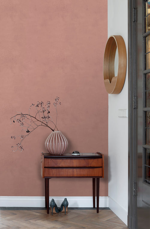 Origin Wallcoverings behang betonlook terracotta roze - 50 x 900 cm - 348074 - vtwonen shop