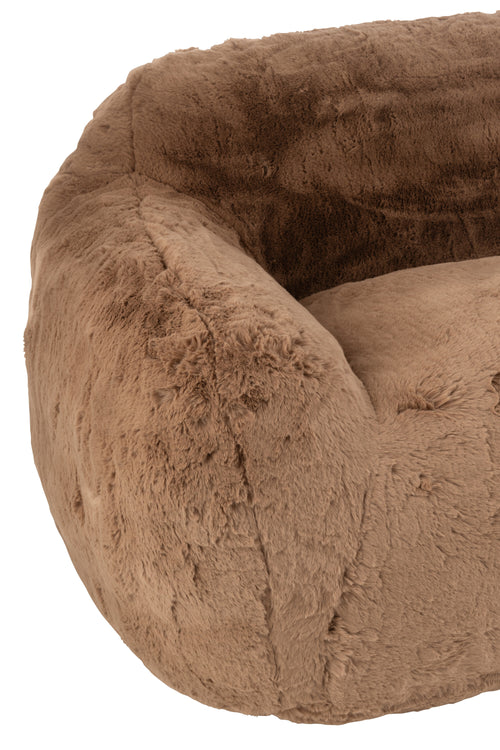 J-Line zetel  Cutie - polyester - taupe - large - vtwonen shop