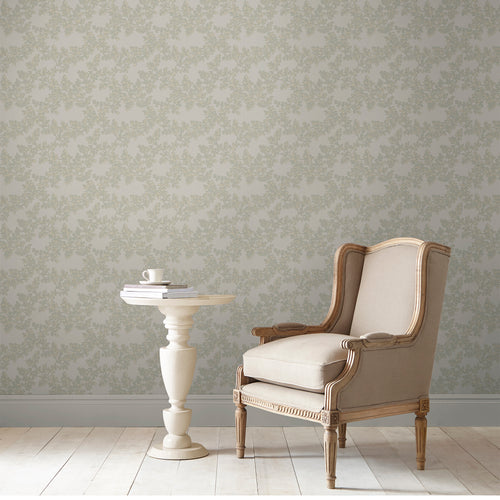 Laura Ashley Vliesbehang - Burnham Dove Grey - 10mx52cm - vtwonen shop