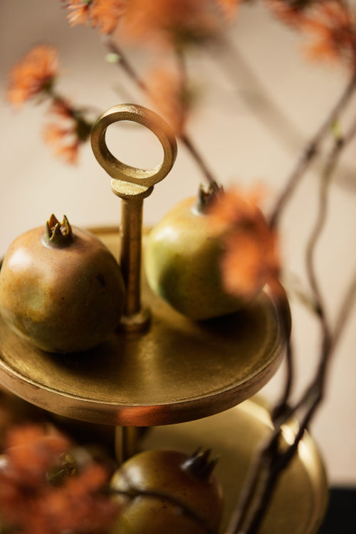 Light & Living etagere LUTEK - Ø32x48cm - goud - vtwonen shop