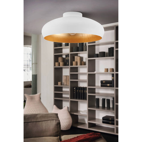 EGLO plafondlamp Mogano - e27 - ø 40 cm - wit/goud - vtwonen shop