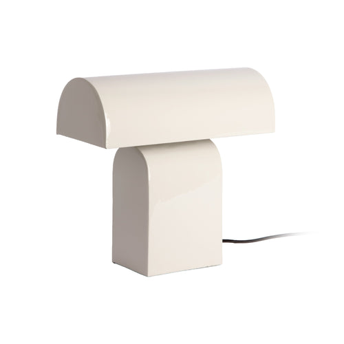 Leitmotiv tafellamp Cadiz Disc - wit - 15x32x30cm