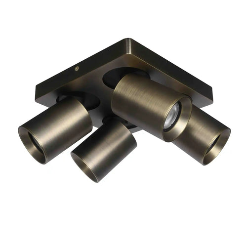 Artdelight spot Megano - 4 lichts - 20  x 11.5   cm - brons - vtwonen shop