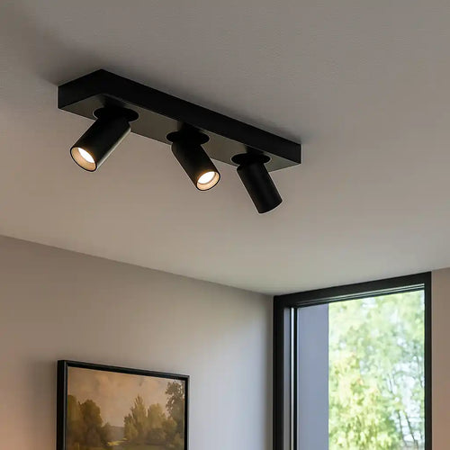 Highlight spot Eliano - 3 lichts - 36  x 12.5   cm - zwart - vtwonen shop