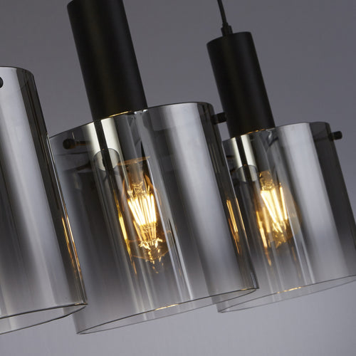 Searchlight hanglamp Sweden - 4 lichts - 142  x 150   cm - zwart