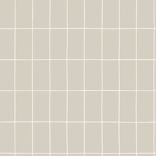 ESTAhome behang kleine tegeltjes beige - 50 x 900 cm - 131791