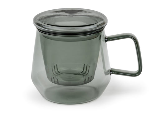 Bredemeijer -Tea for one Livorno glas zwart 290ml - vtwonen shop