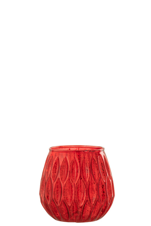 J-Line kaarshouder Motieven - glas - rood - small - 3 stuks - vtwonen shop