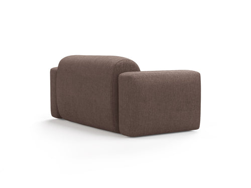 Cosmopolitan Design Modulaire bank Strino 2-zits, structurele stof cappuccino - 98x180x78cm