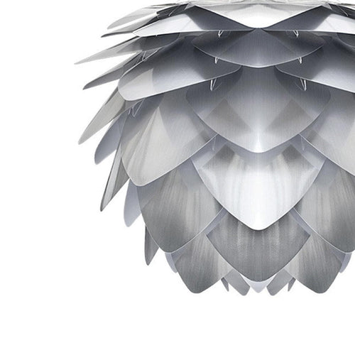 Umage Silvia Medium hanglamp brushed steel - met koordset zwart - Ø 50 cm - vtwonen shop