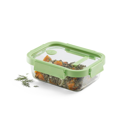 Lékué Vershouddoos Glas 1050 ml, Rechthoek