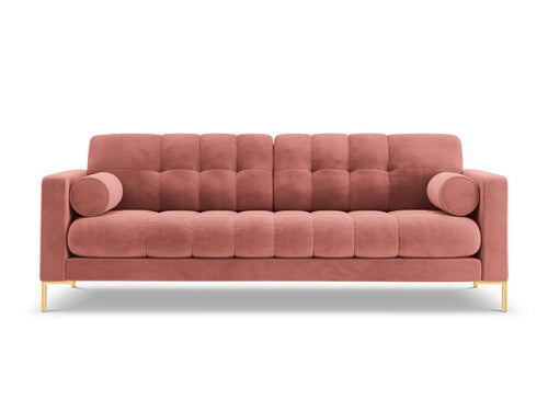 Cosmopolitan Design Bank Bali 4-zits, flueel, roze - 96x217x75cm