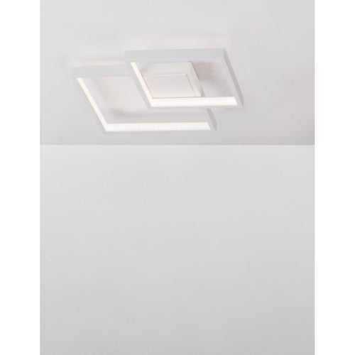 Merano Atlanta Geïntegreerde LED Semi Flush Light Wit Aluminium LED 25W 1600Lm 3000K