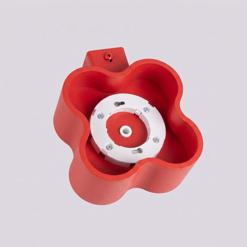 Sollux Lighting Wandlamp OVIO rood Gx53 - 12x14,5x6cm