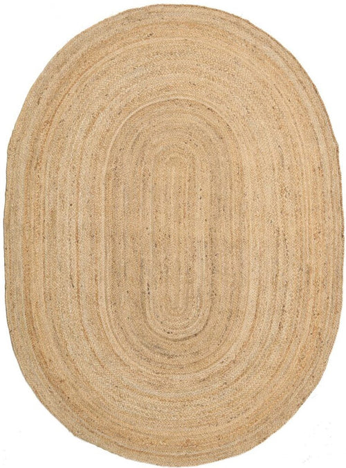 Mrcarpet Jute Vloerkleed Ovaal naturel 140 x 200cm - vtwonen shop