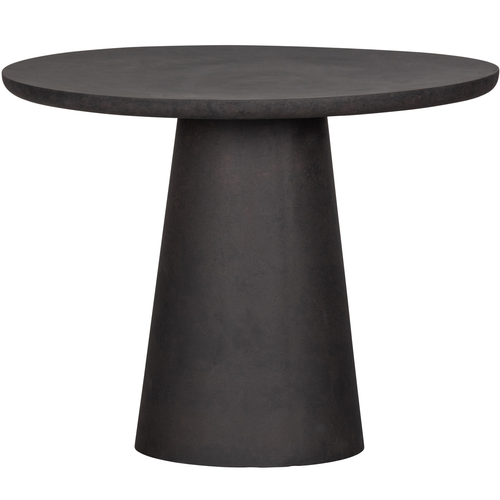 WOOOD eettafel rond Damon - Betonlook - Bruin - 76x100x100 - vtwonen shop