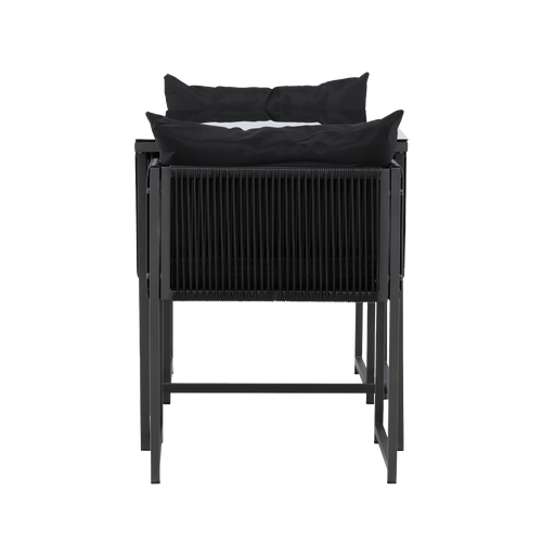 Nest outdoor Ragnar Tuinset 3 Delig Met Zitkussens - Zwart - vtwonen shop