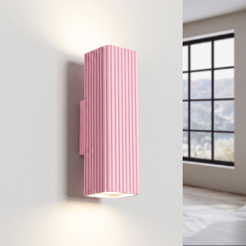 Sollux Lighting Wandlamp RAYO 20 roze - 6x8x20cm
