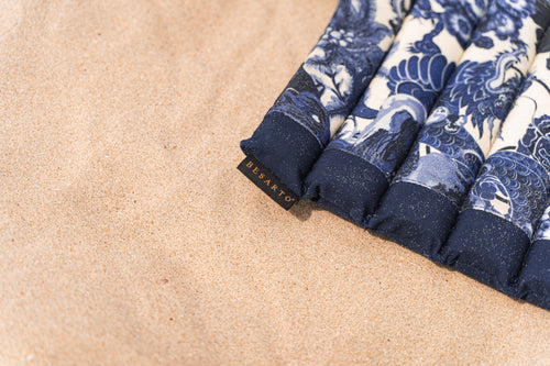 Besarto - Relaxmatras - Delfts Blauw - Blue Off white - vtwonen shop