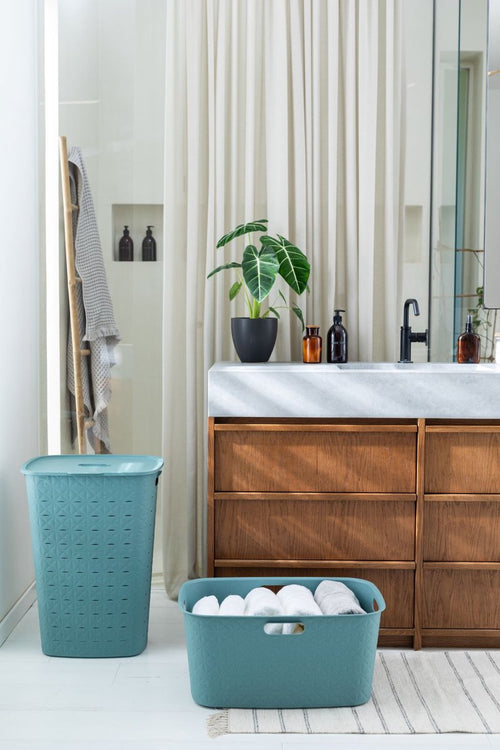 Curver Softex Wasmand - 45 liter - 57x37x27cm - Blauw - vtwonen shop