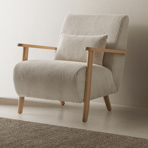 Calicosy - BONNIE Fauteuil - Grijs - 83x70x84 cm